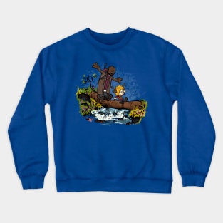 the adventures of the deer boy Crewneck Sweatshirt